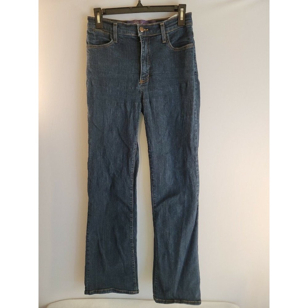 NYDJ Sarah Classic Bootcut Jeans Dark Wash Style 700 Women's Size 6 cut 14793B